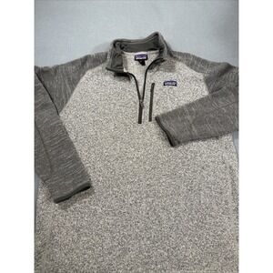 SWEATER BETTER‎ Patagonia  Men XXL  1/4 Zip Fleece Pullover JACKET CHEST POCKET